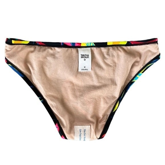 NWOT Tabitha Brown Lemon Print Swim Bottoms - Picture 3 of 4